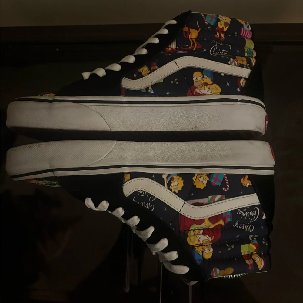 Vans x The Simpsons 2020 Christmas Sk8-Hi Men's Size 4.5 Women's‎ 6 Black 721454